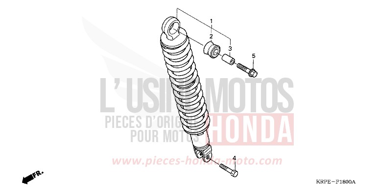 REAR CUSHION for SCV LEAD GENY GRAY METALLIC (NHA04) from 2003